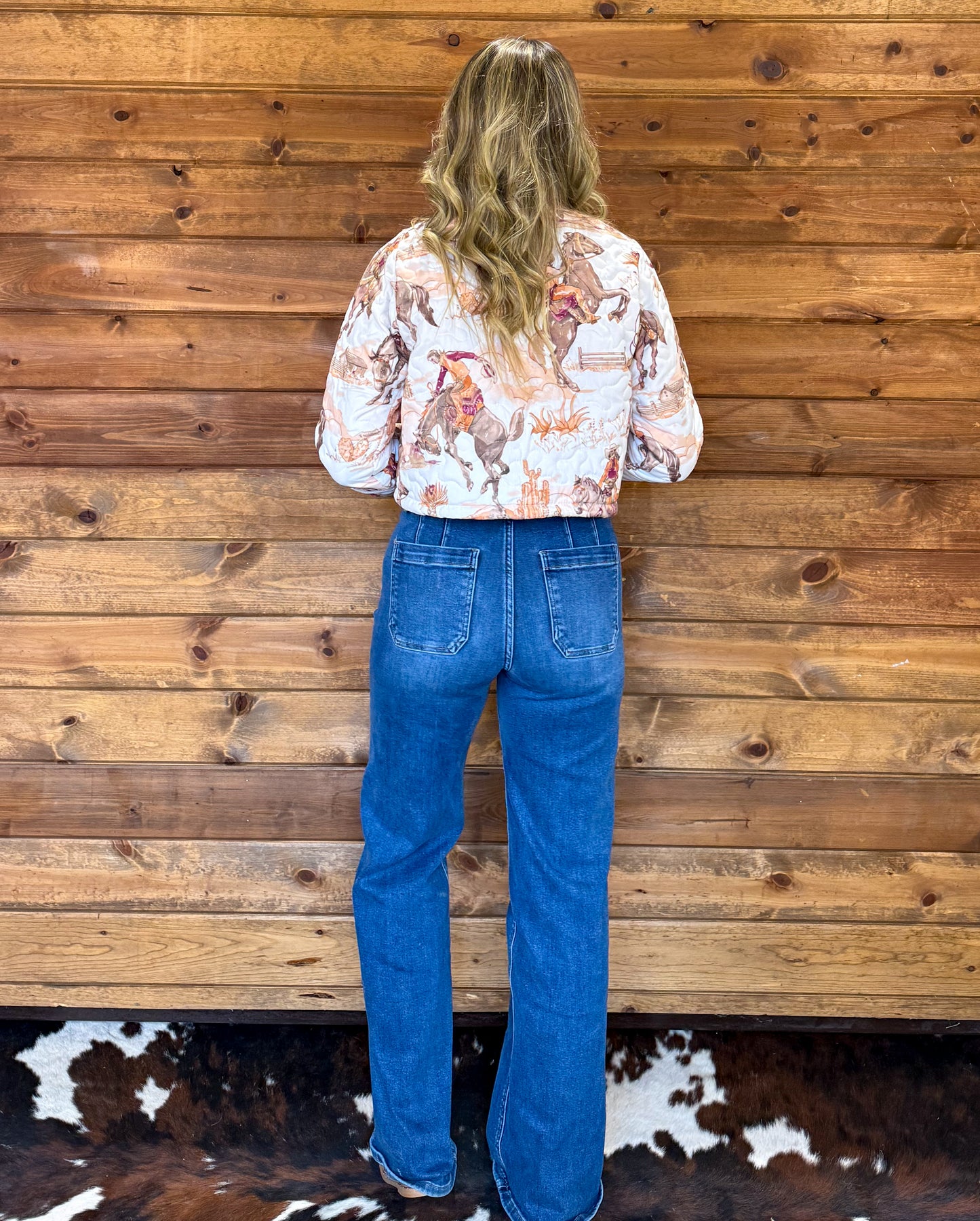 Cowgirl Sunset Quilted Jacket