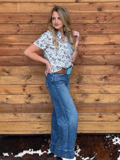 Denim & Cowboy Pearl Snap