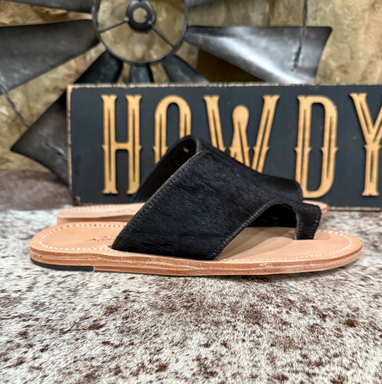 Tanya Cowhide Sandal