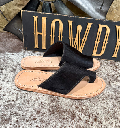 Tanya Cowhide Sandal