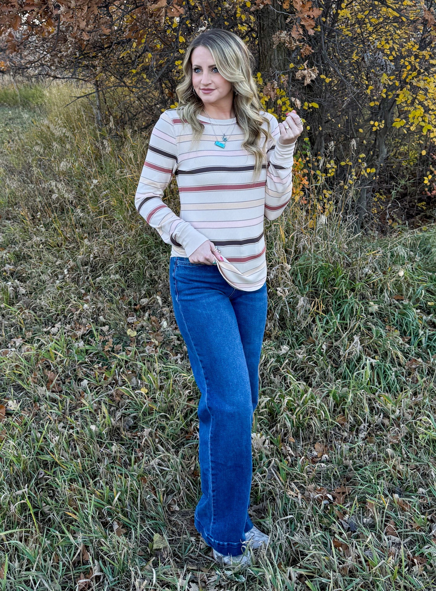 Autumn Stripes Long Sleeve