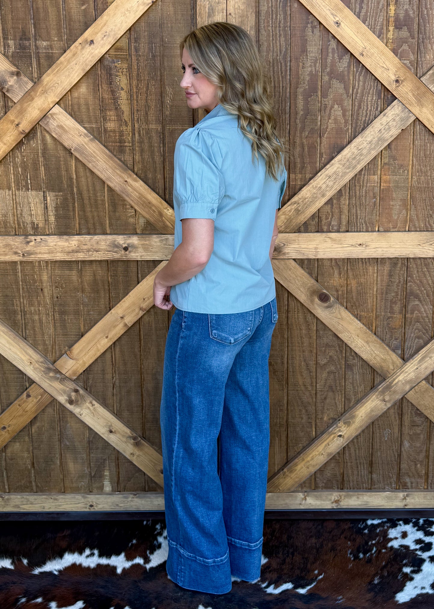 Boot Stitch Button-Up
