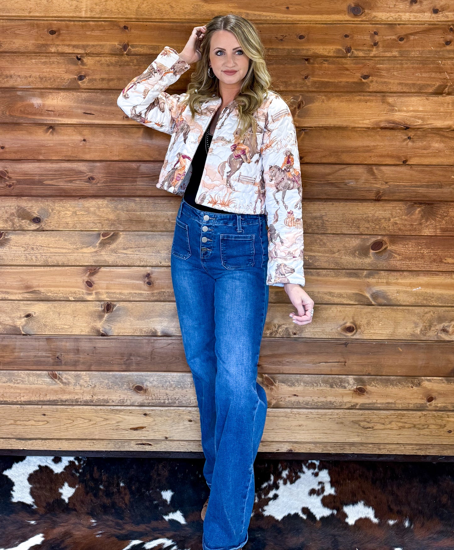 Cowgirl Sunset Quilted Jacket