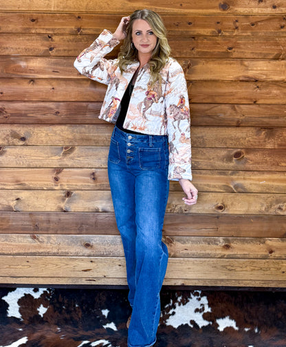 Cowgirl Sunset Quilted Jacket