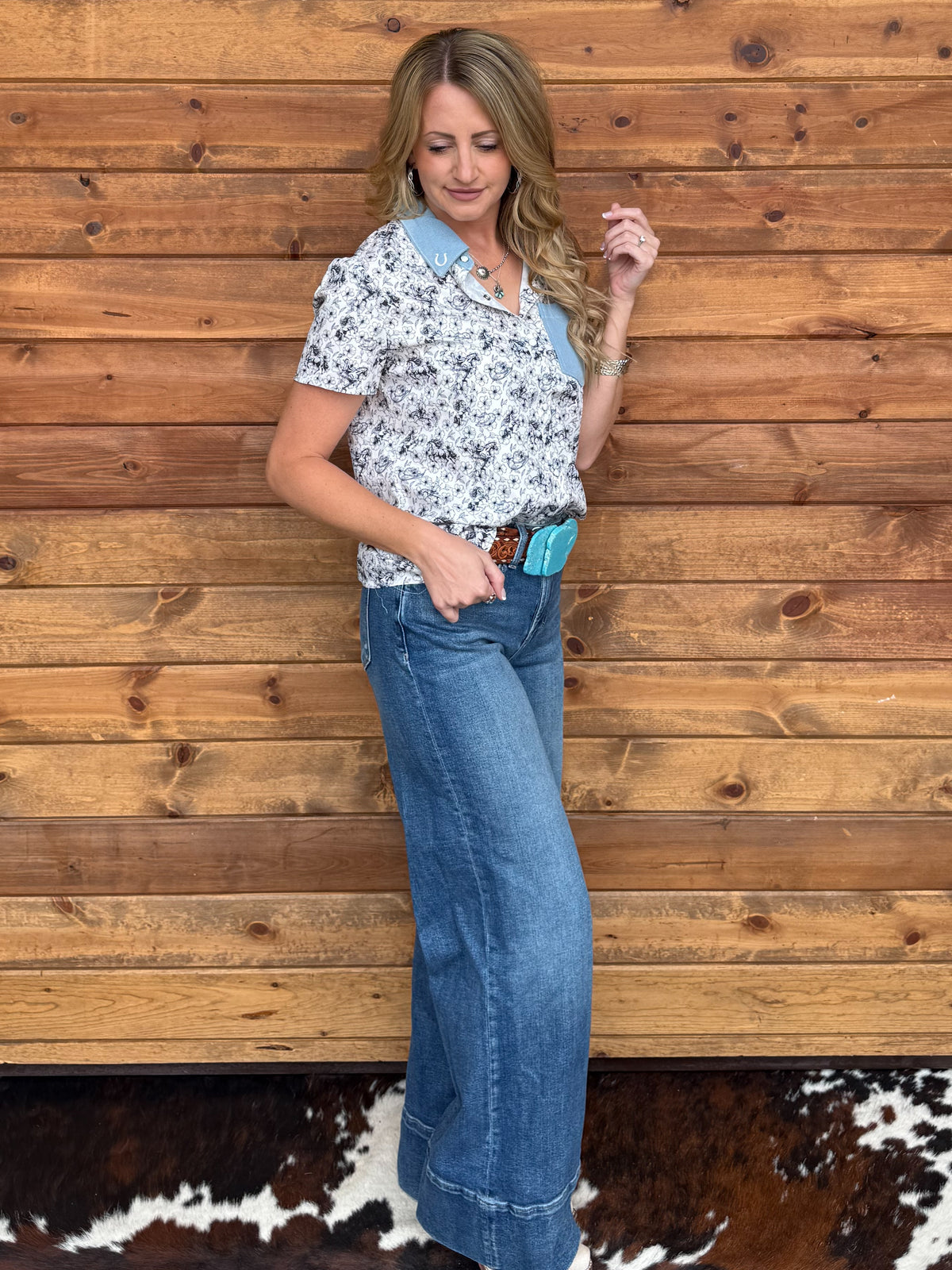 Denim & Cowboy Pearl Snap