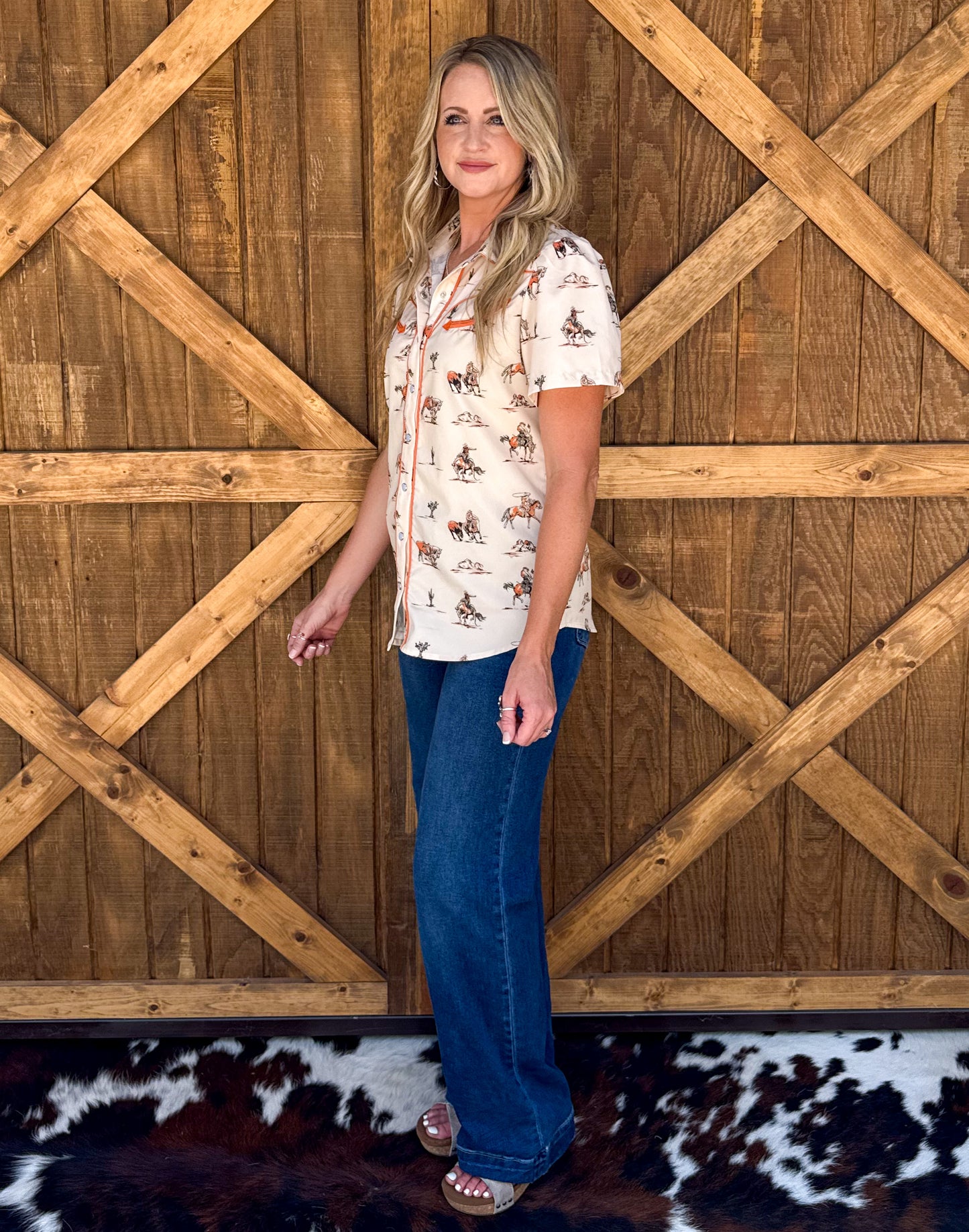 Western Things Pearl Snap Top