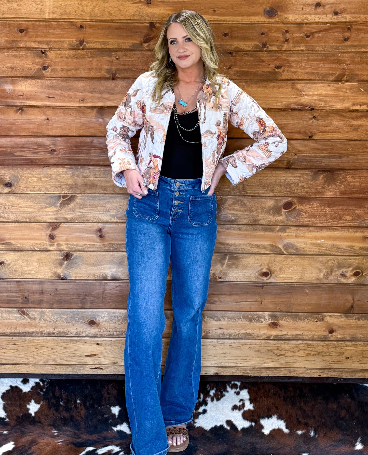 Cowgirl Sunset Quilted Jacket