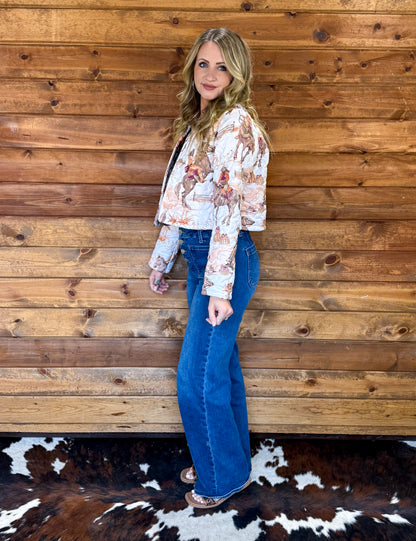 Cowgirl Sunset Quilted Jacket