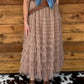 Rodeo Queen Ruffled Maxi Skirt