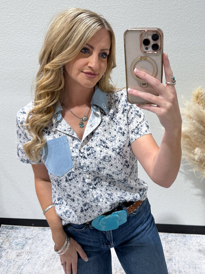 Denim & Cowboy Pearl Snap