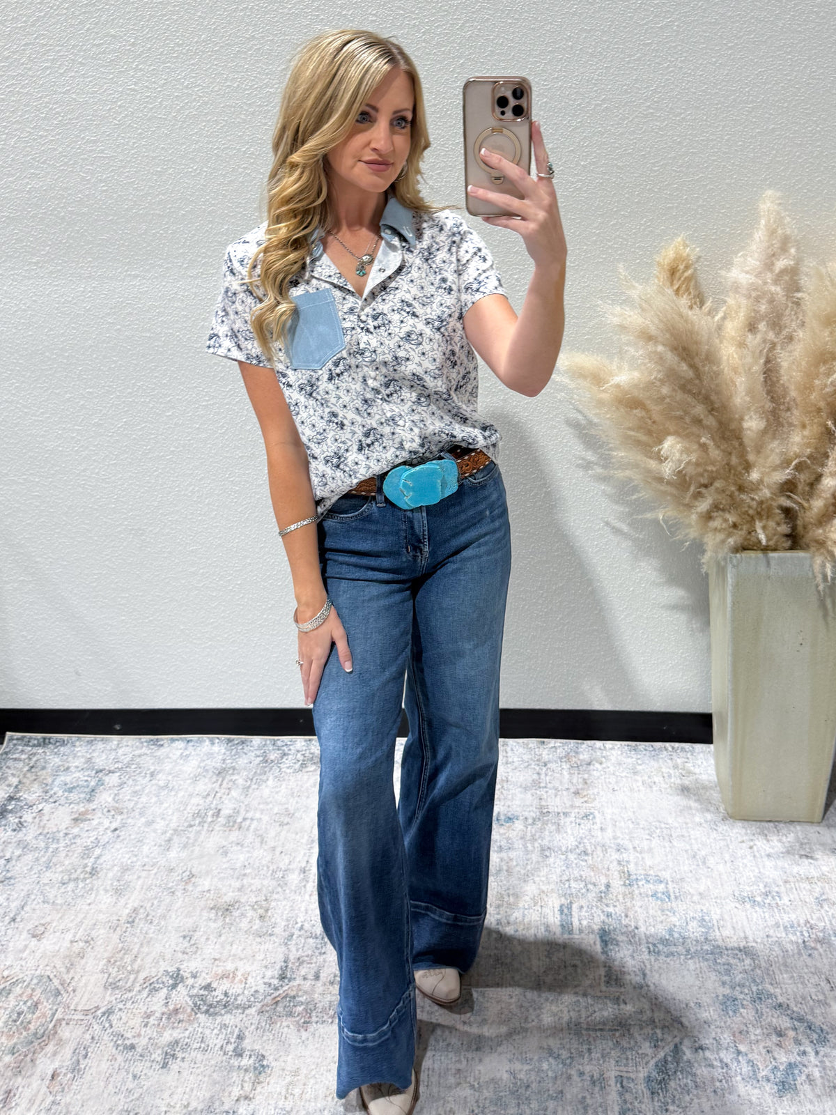 Denim & Cowboy Pearl Snap