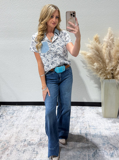 Denim & Cowboy Pearl Snap