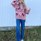 Cozy Horses Sweater *Mauve