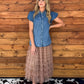 Dainty Denim Top *Dark Wash