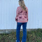 Cozy Horses Sweater *Mauve