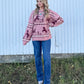 Cozy Horses Sweater *Mauve