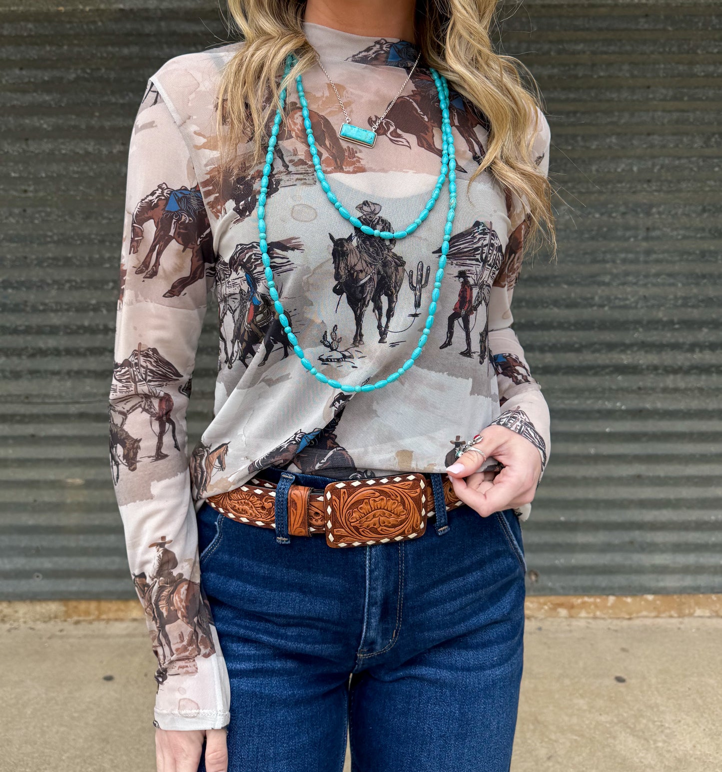 Ranch Hand Mesh Top