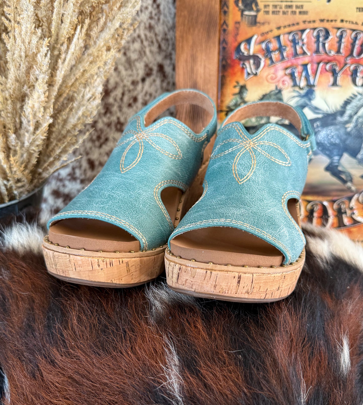 Darlin’ Corkys Wedges *Turquoise