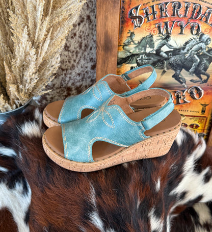 Darlin’ Corkys Wedges *Turquoise