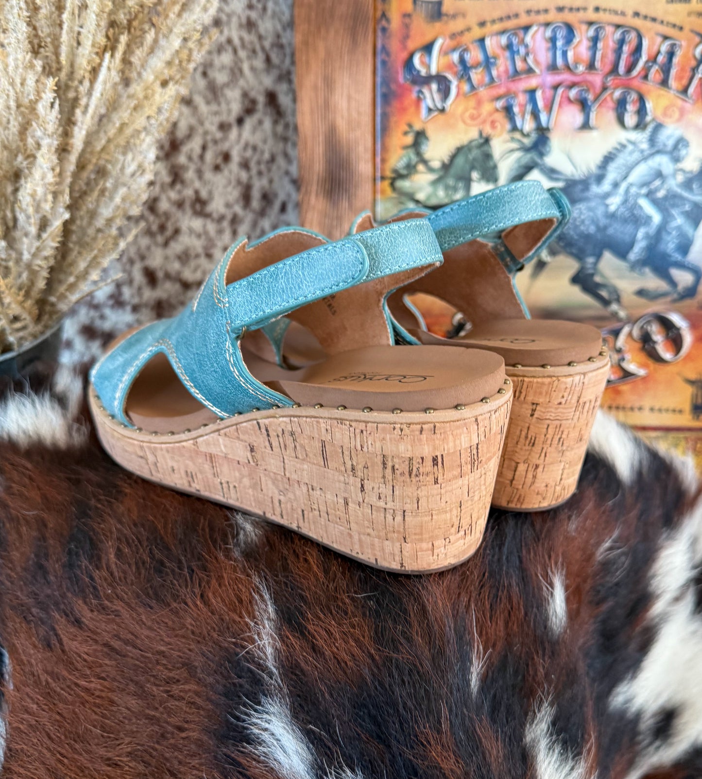 Darlin’ Corkys Wedges *Turquoise