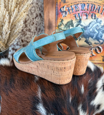 Darlin’ Corkys Wedges *Turquoise