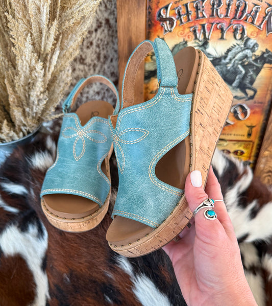 Darlin’ Corkys Wedges *Turquoise