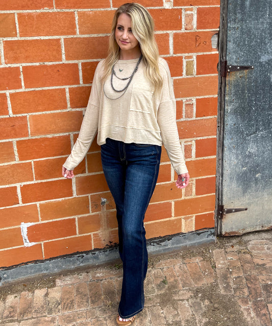 The Maisy Top *Oatmeal