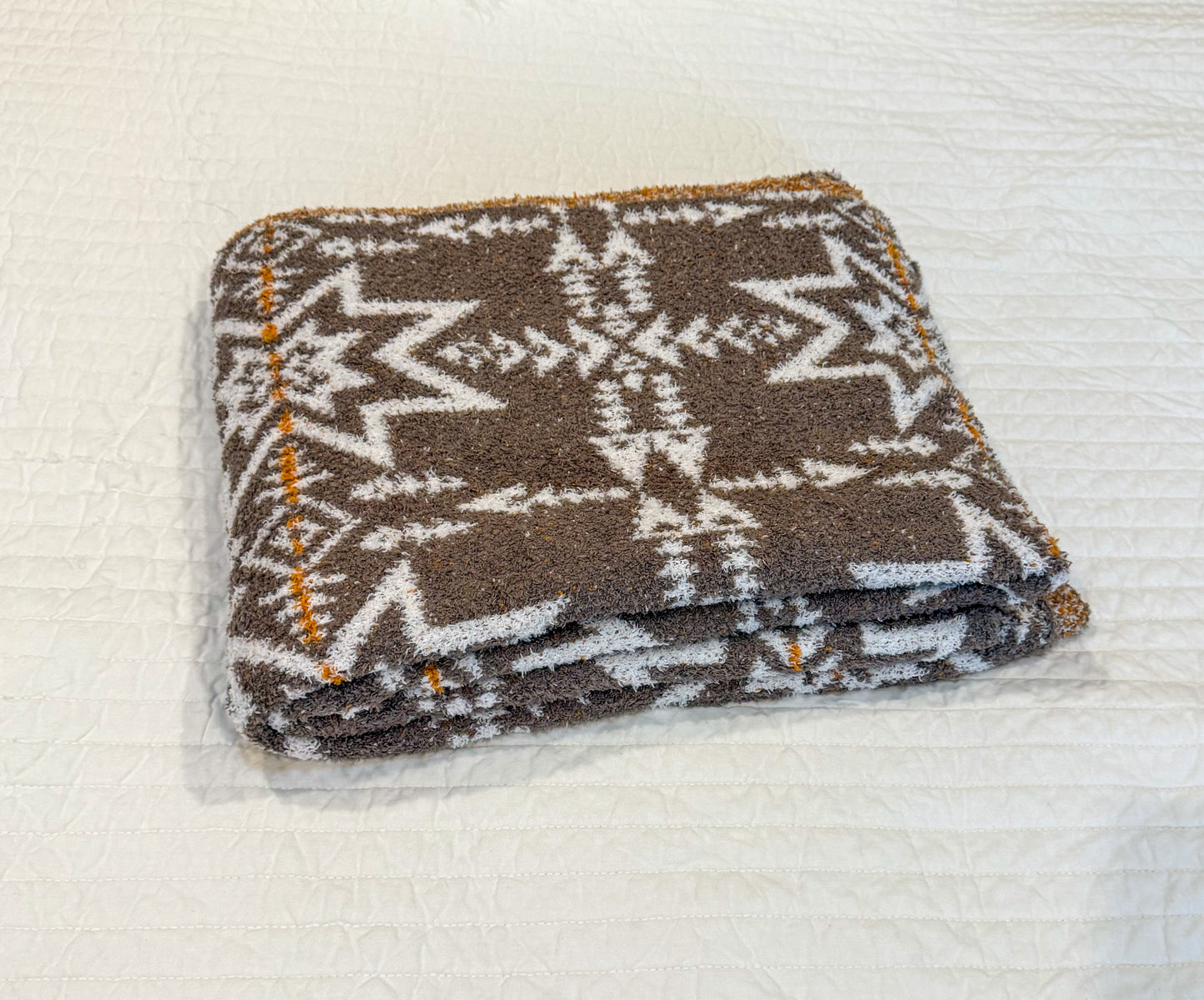 Nebraska Aztec Plush Throw Blanket