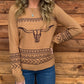 Longhorn Sweater *Tan