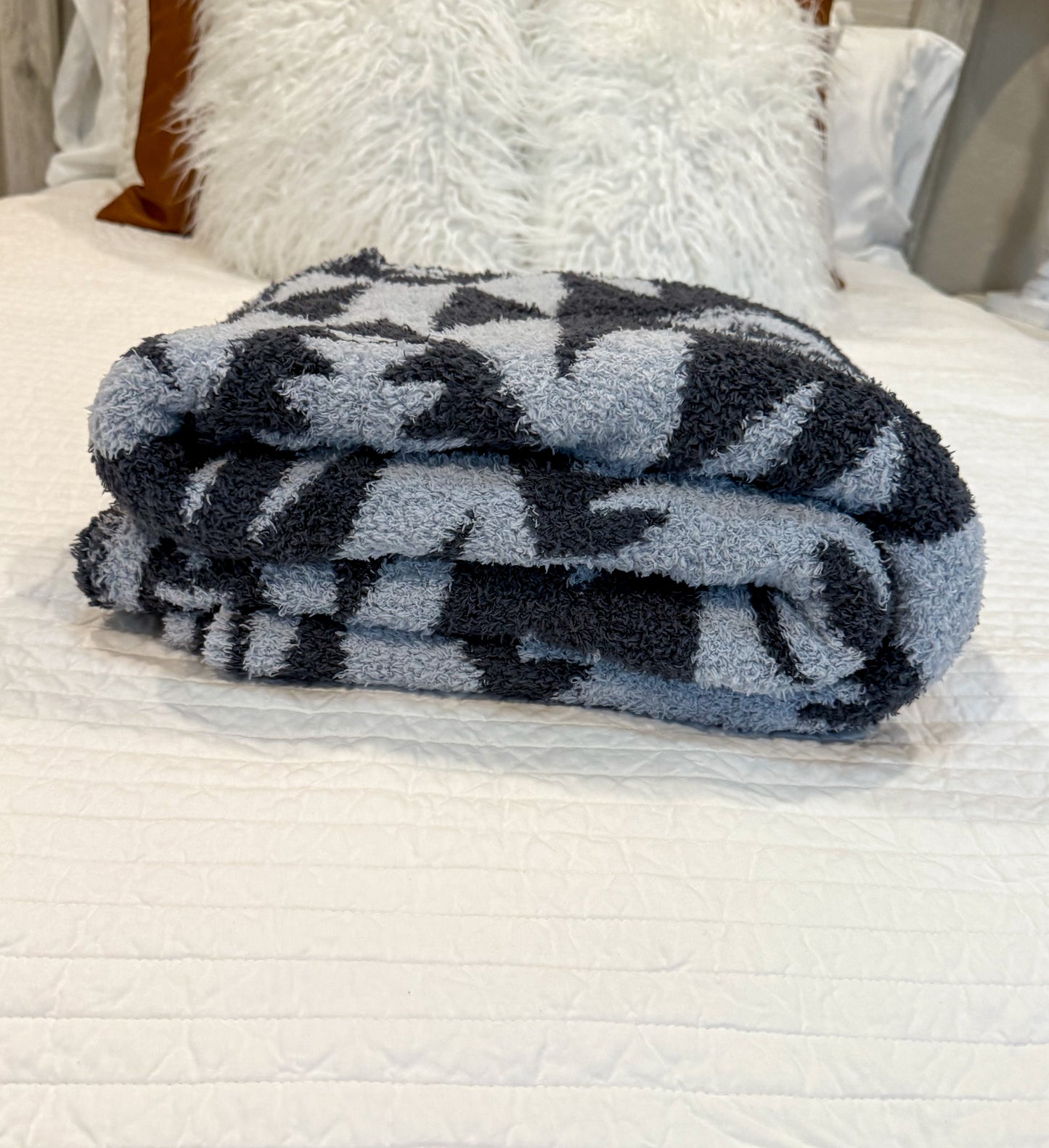 Lake Tahoe Aztec Plush Throw Blanket