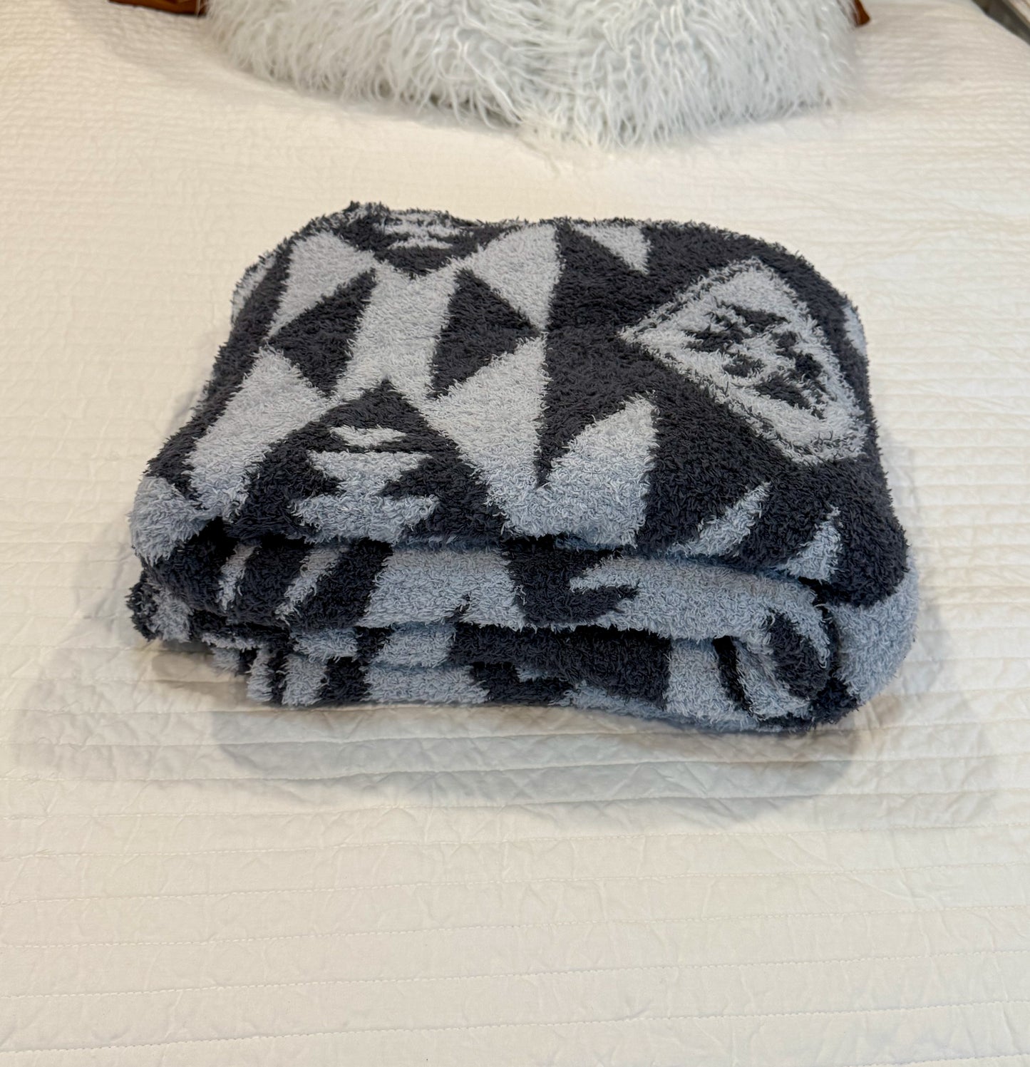 Lake Tahoe Aztec Plush Throw Blanket