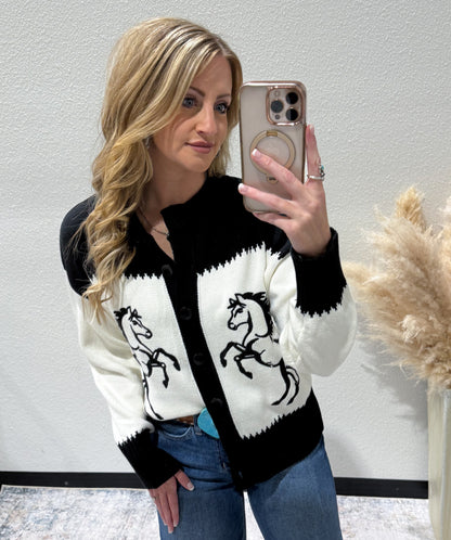 The Horses Cardigan