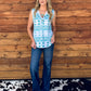 Turquoise Aztec Tank