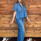 Loopty Lou Blouse *Denim