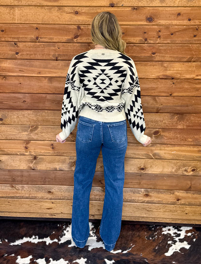 Southern Aztec Sweater *Ivory