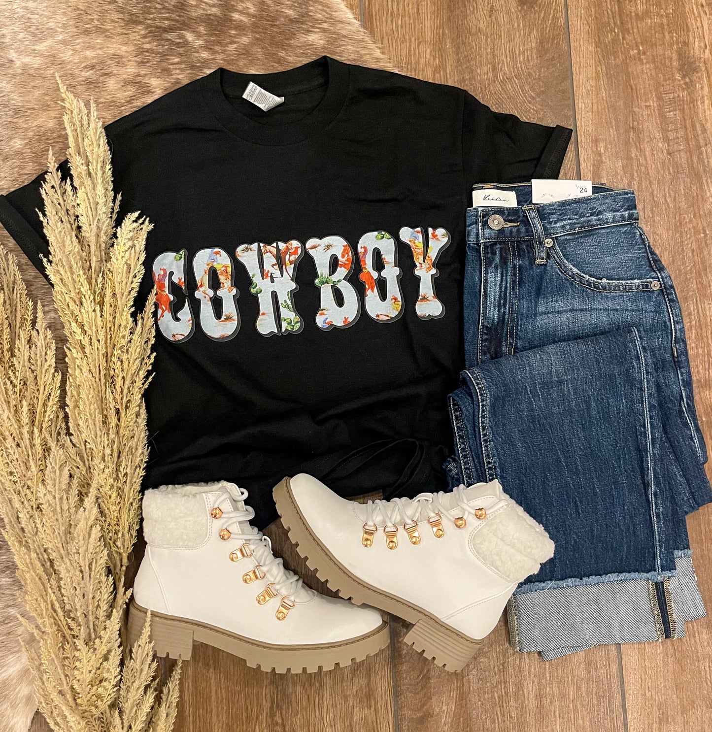 Cowboy Print Tee