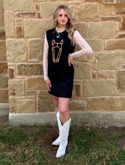 Horse Sweater Dress