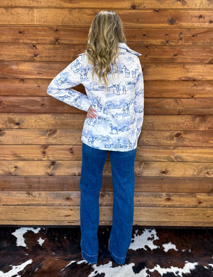 Western Toile Quilted Jacket