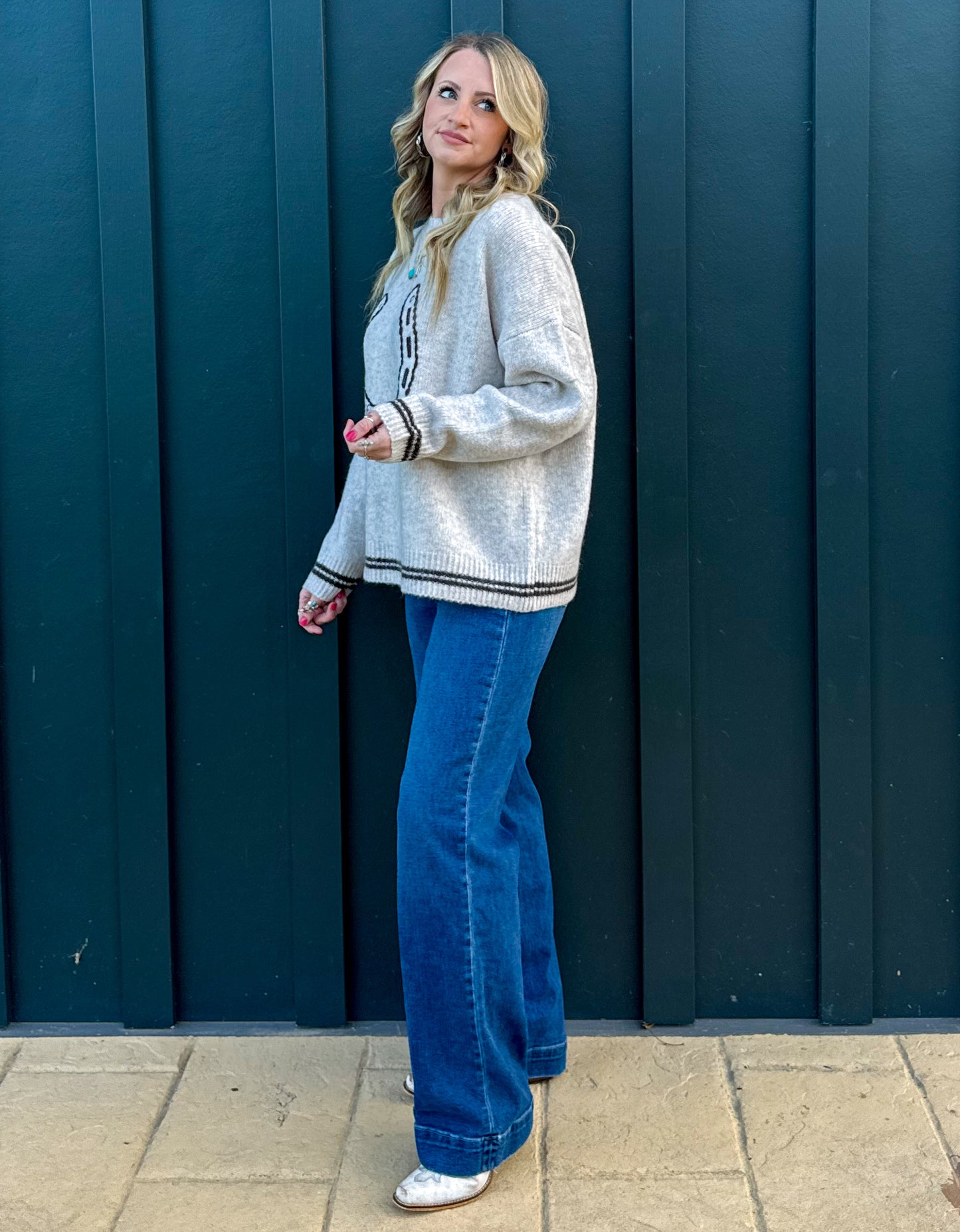 Good Luck Horseshoe Sweater