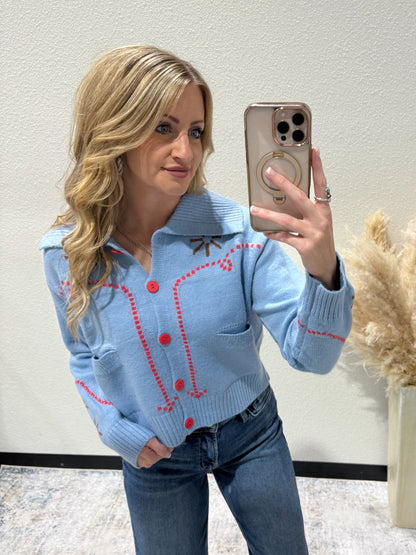 Rodeo Rope Sweater Cardigan