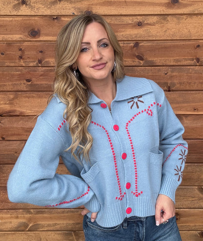 Rodeo Rope Sweater Cardigan