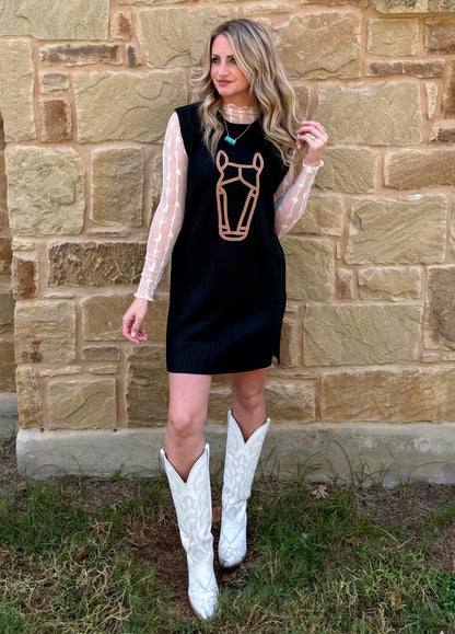 Horse Sweater Dress