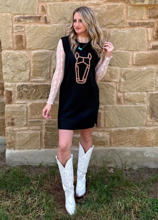 Horse Sweater Dress