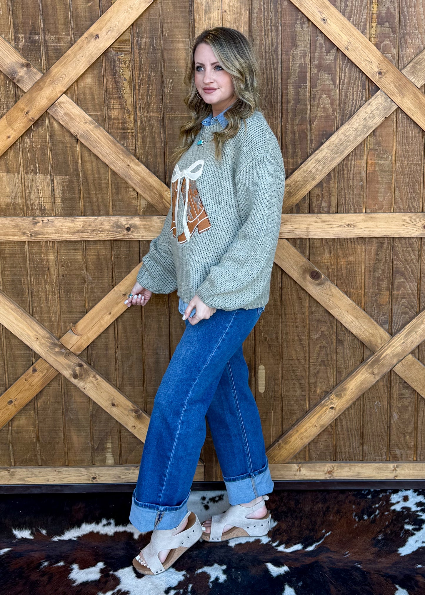 Spring Boots Sweater