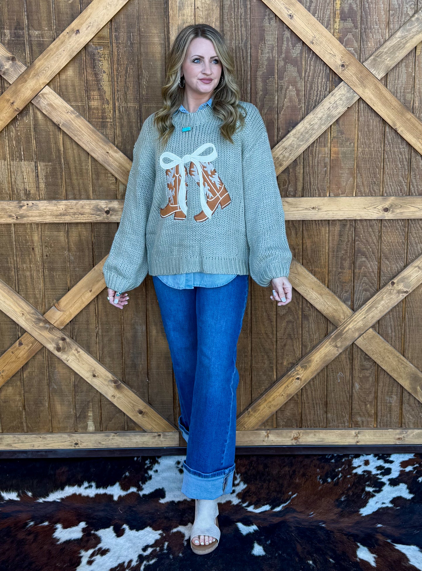 Spring Boots Sweater