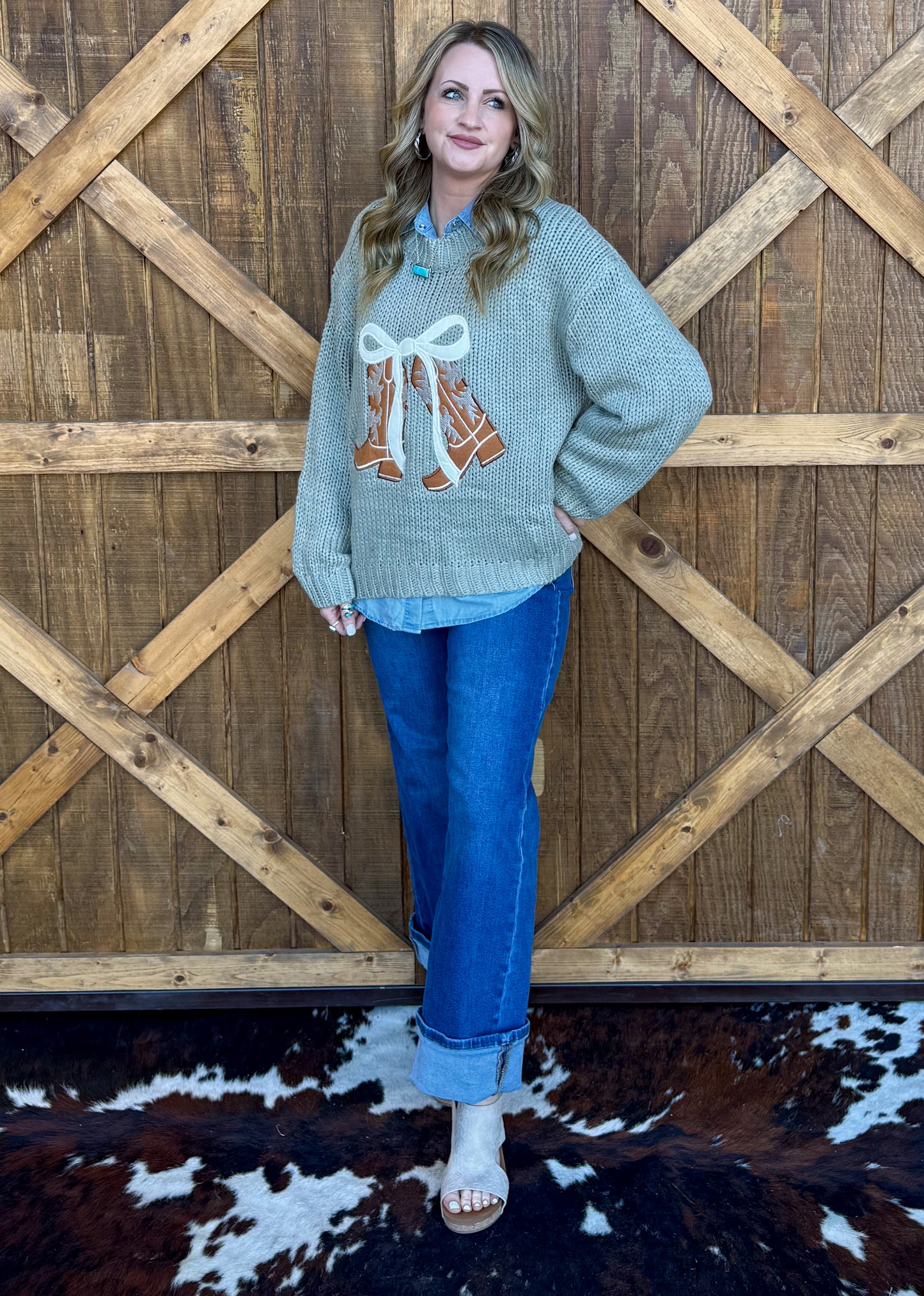 Spring Boots Sweater