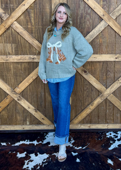 Spring Boots Sweater