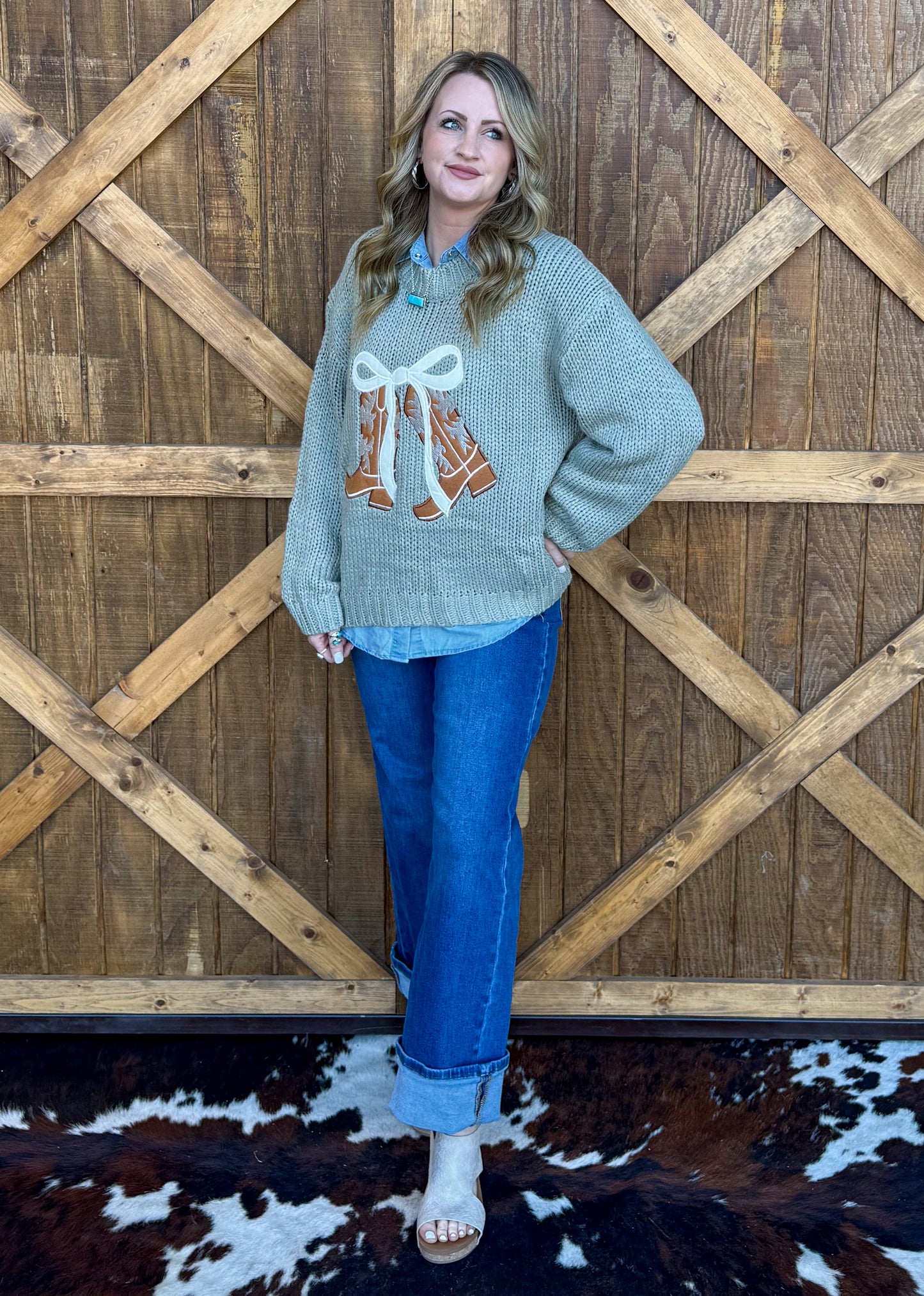 Spring Boots Sweater