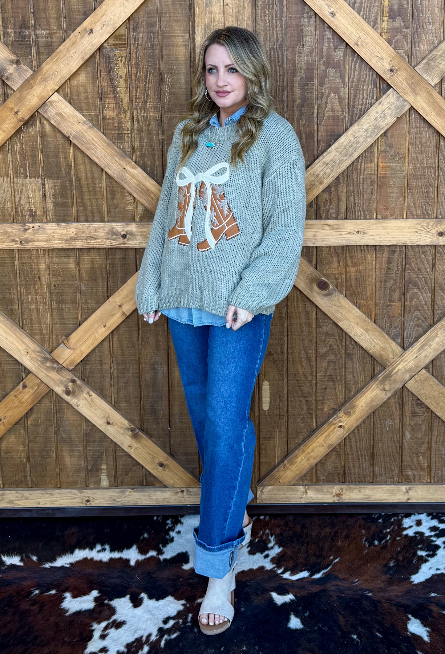 Spring Boots Sweater