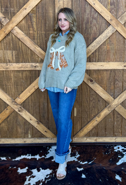 Spring Boots Sweater
